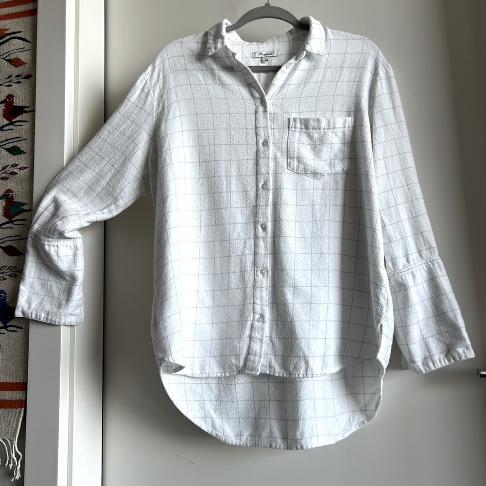 Windowpane Oversized Flannel